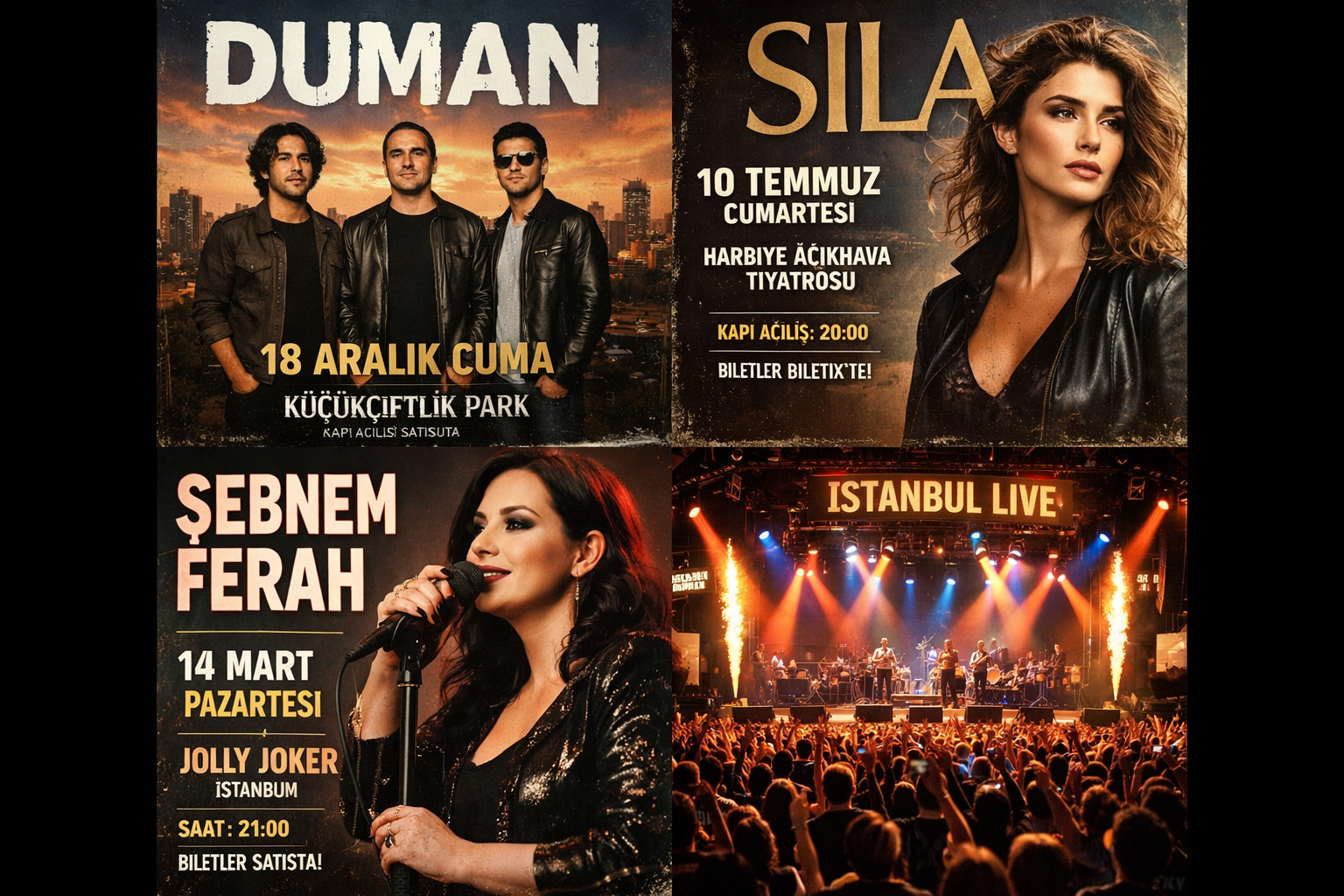 Konser afiş rehberi